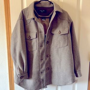 100% Polyester Love Tree Shacket… WARM